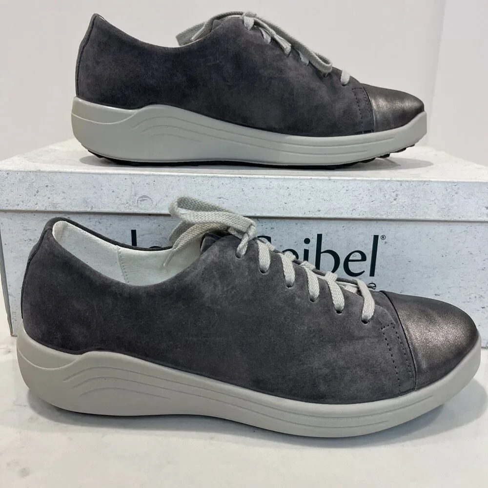Romika NEW Sina Gray Suede‎ Comfort Cap Toe Casual Sneakers Shoes EU 37 6-6.5
